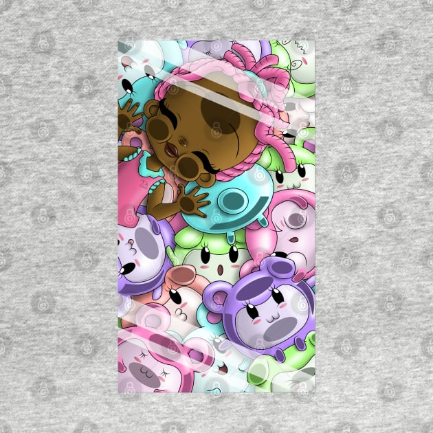 African American Girl and Bears by treasured-gift